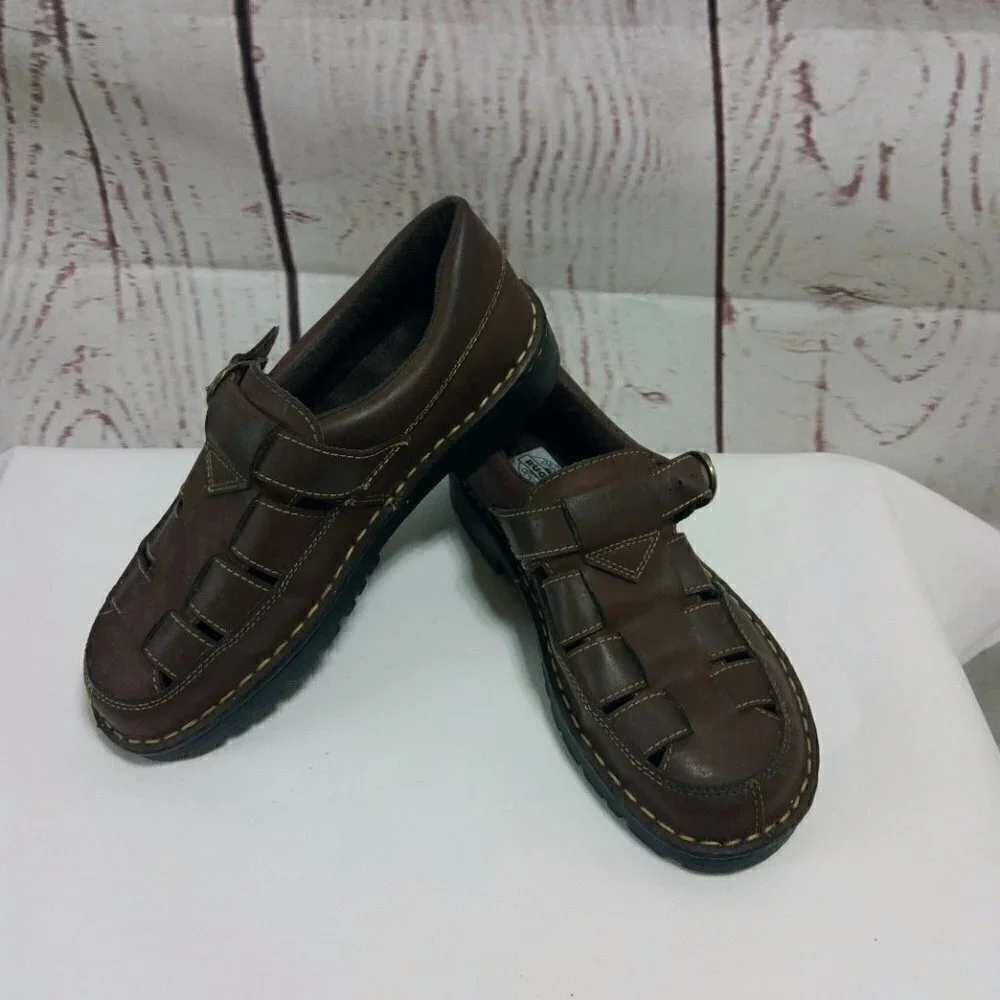 Original Outback Rugged Brown Leather Sandals shoe